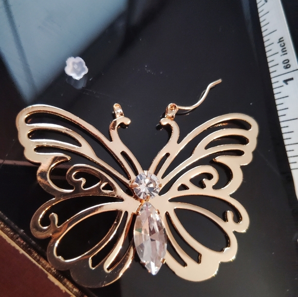 Natasha Butterfly Earrings - Picture 10 of 11